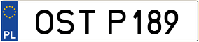 Trailer License Plate